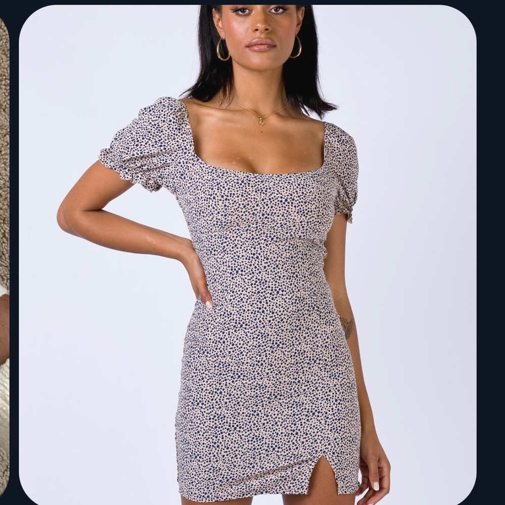 princess Polly bodycon dress leopard print